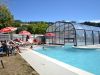 Vacances en famille au Lac de Paladru 26 Piscine chauffée du camping familial Détente et Clapotis en Isère