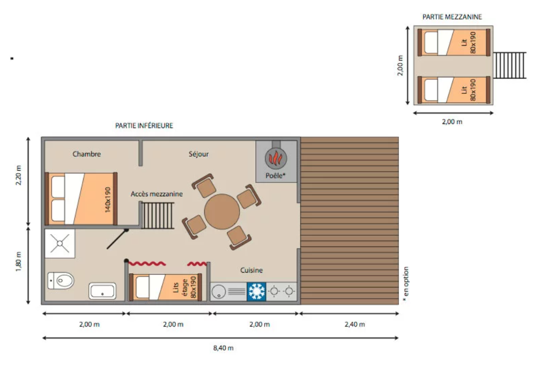 plan de masse chalet des chevaliers