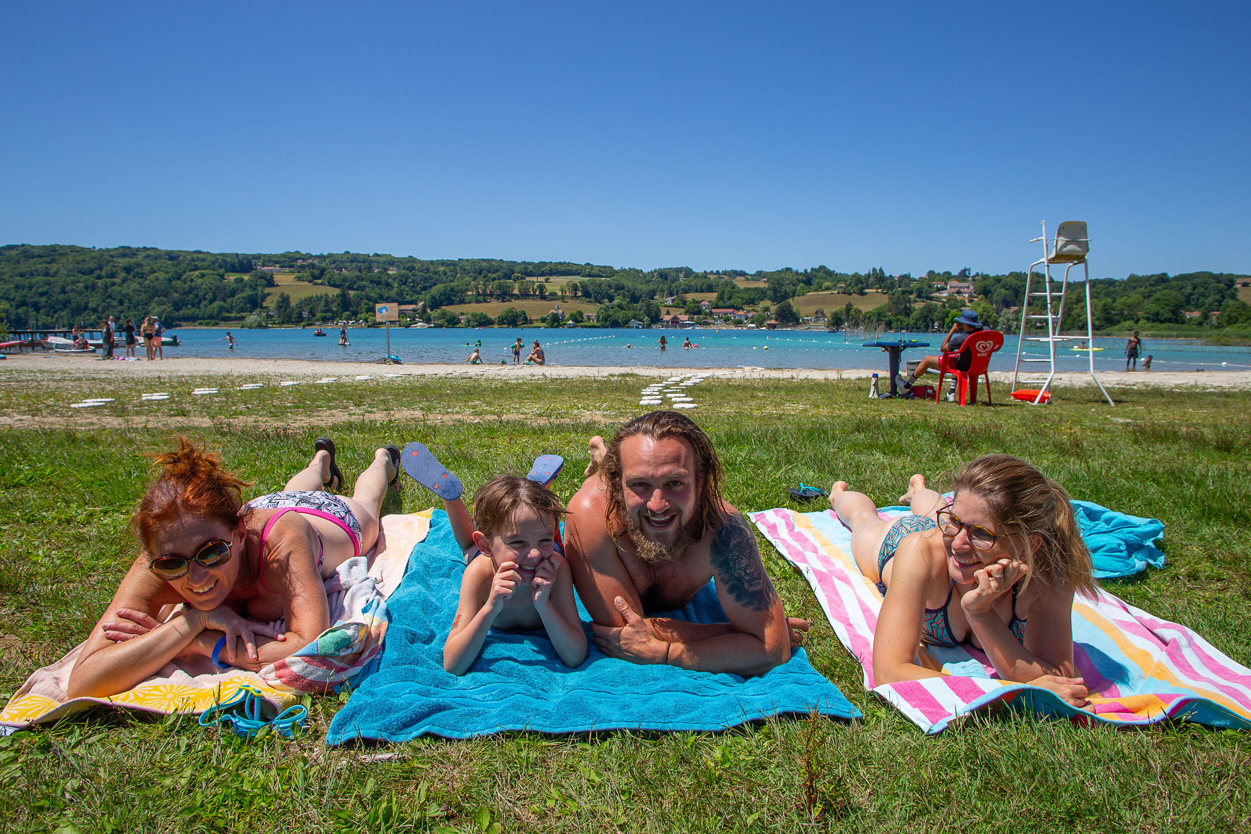 Le Club des Clapotins, club enfants au camping du Lac de Paladru 4 Famille en vacances au lac de Paladru au camping Détente et Clapotis