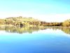 Senior holidays at Lake Paladru 9 Lac de Paladru in autumn from the campsite — peaceful setting for senior holidays in Isère